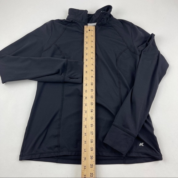 Xersion Pullover Shirt Boys Small Black Quarter Zip Long Sleeve - Picture 6 of 8